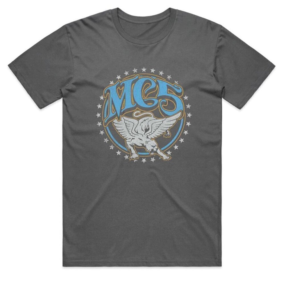 MC5 Starred Badge Detroit Rock Punk Graphic Unisex T-Shirt .
